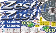 Комплект наклеек для КМУ Tadano Zest 250